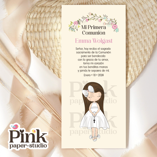 Tarjetas de recuerdo para Primera Comunión