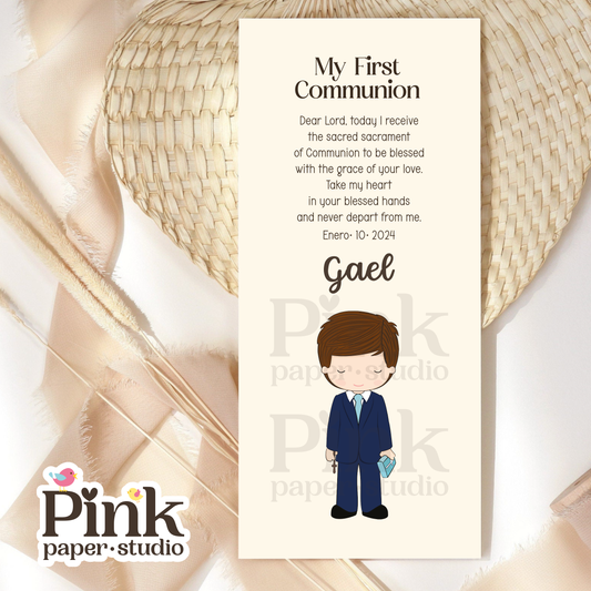 Estampas de Primera Comunión • Marcapáginas de Primera Comunión