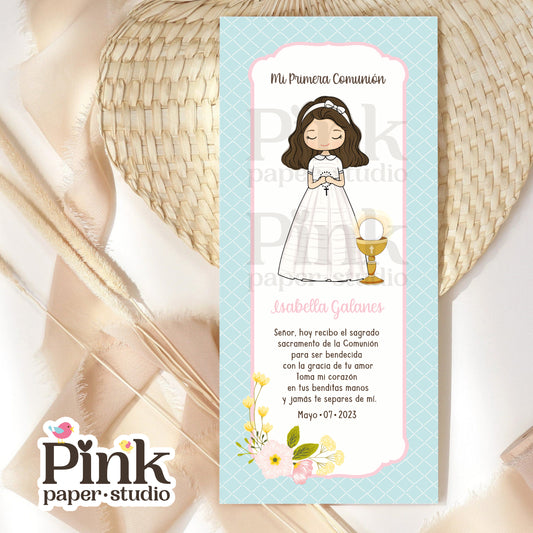 Estampas recordatorio de Primera Comunión