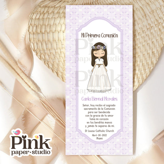 Estampas recordatorio de Primera Comunión