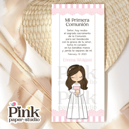 Estampas recordatorio de Primera Comunión