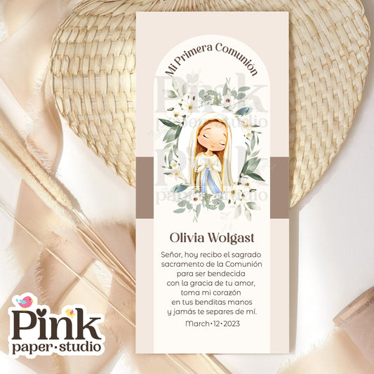 Estampas de recuerdo para Primera Comunión