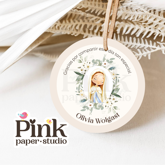 Etiqueta de Primera Comunión • Etiquetas de Primera Comunión para niñas