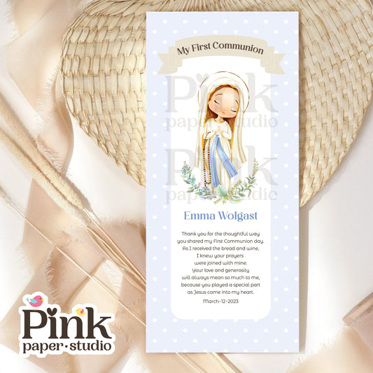 Estampas recordatorio de Primera Comunión
