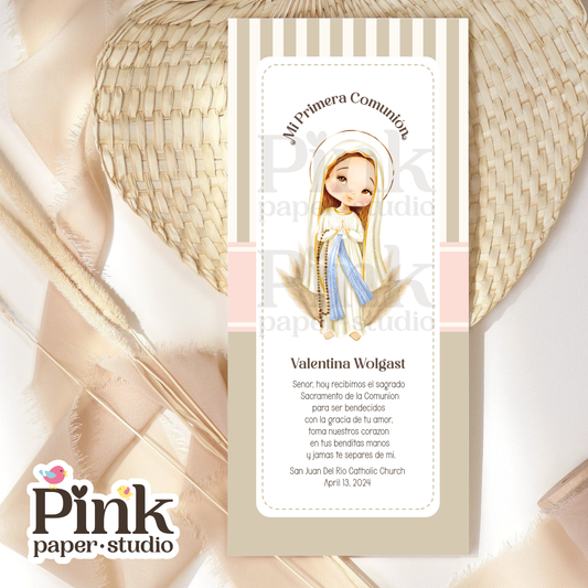 Estampas de recuerdo para Primera Comunión