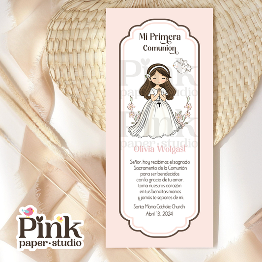 Estampas de recuerdo para Primera Comunión