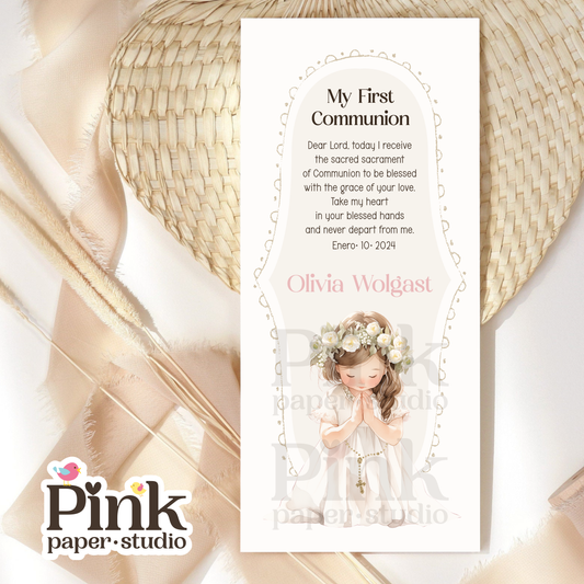 Estampas de recuerdo para Primera Comunión