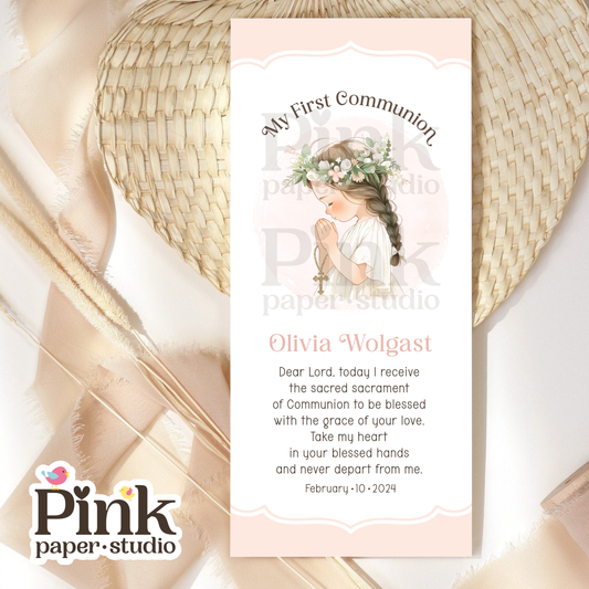 Estampas de recuerdo para Primera Comunión