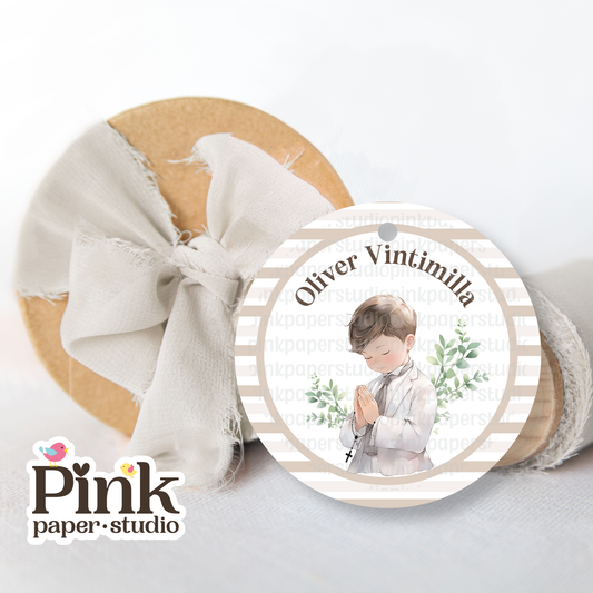 Etiqueta de Primera Comunión • Etiquetas de Primera Comunión para Niños