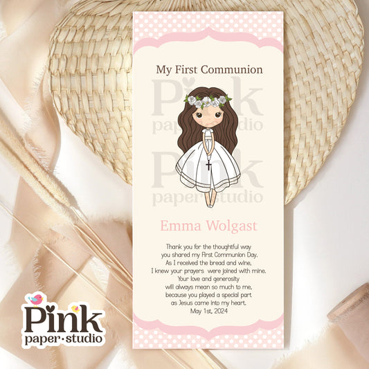 Estampas de recuerdo para Primera Comunión