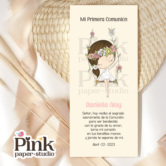 Tarjetas de recuerdo para Primera Comunión