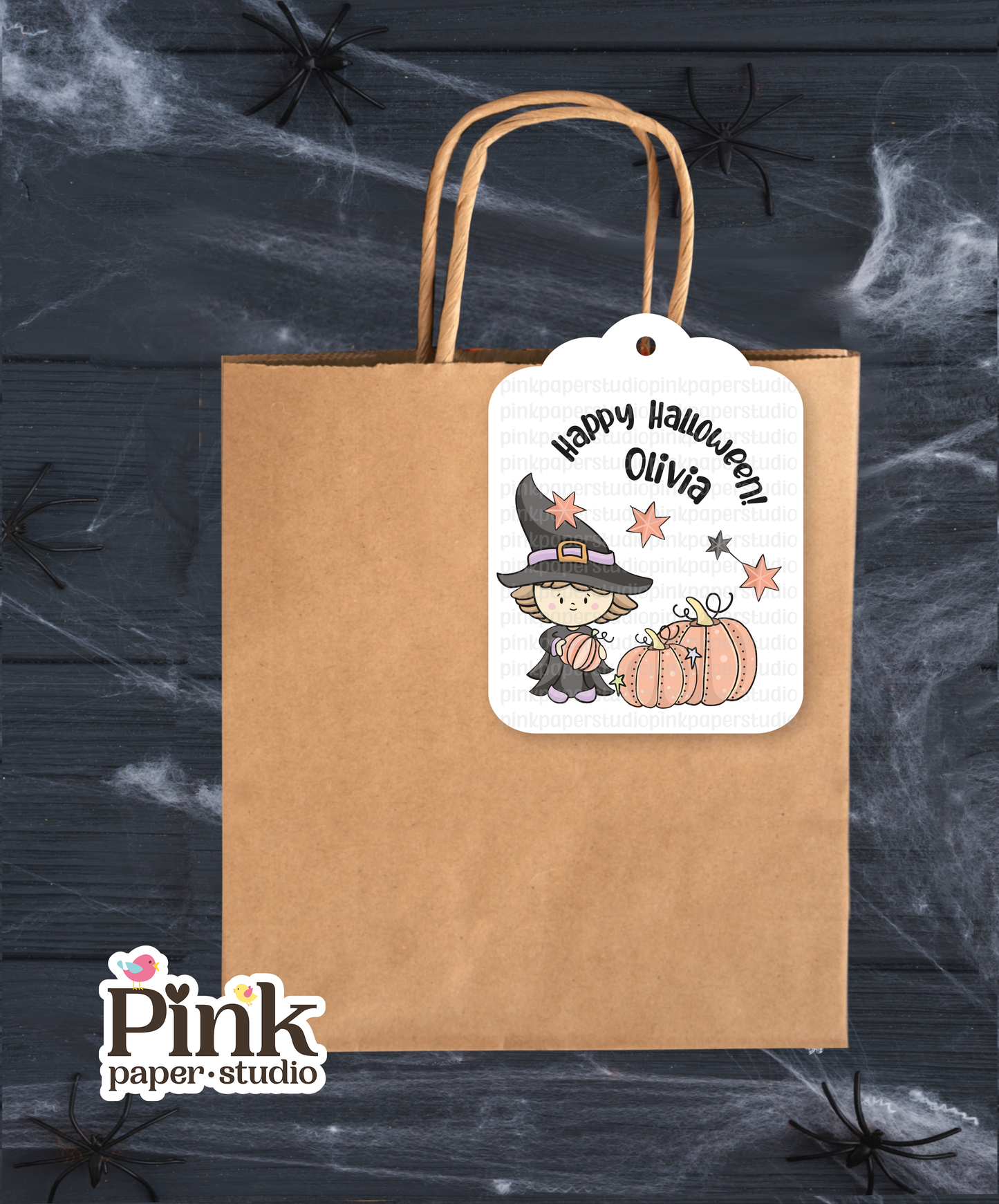 Bonitas etiquetas de Halloween • Juego de 9 etiquetas