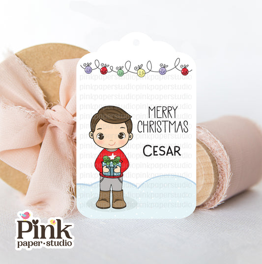 Etiquetas de Navidad Personalizadas • Juego de 9 Etiquetas