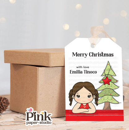 Etiquetas navideñas personalizadas • Juego de 9 etiquetas