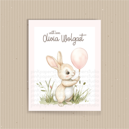 Conejo Lindo • Tarjetas de Presentación • Tarjetas de Presentación para Mamá • Set de 27 Tarjetas de Presentación para Niños