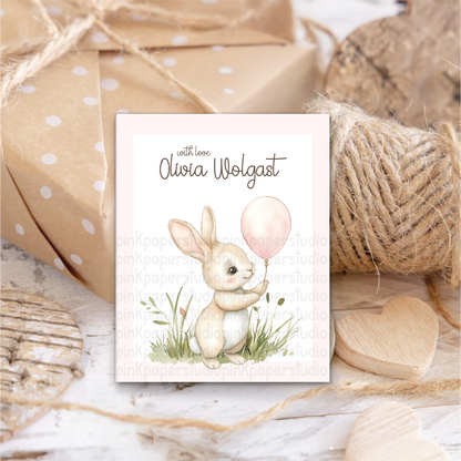 Conejo Lindo • Tarjetas de Presentación • Tarjetas de Presentación para Mamá • Set de 27 Tarjetas de Presentación para Niños