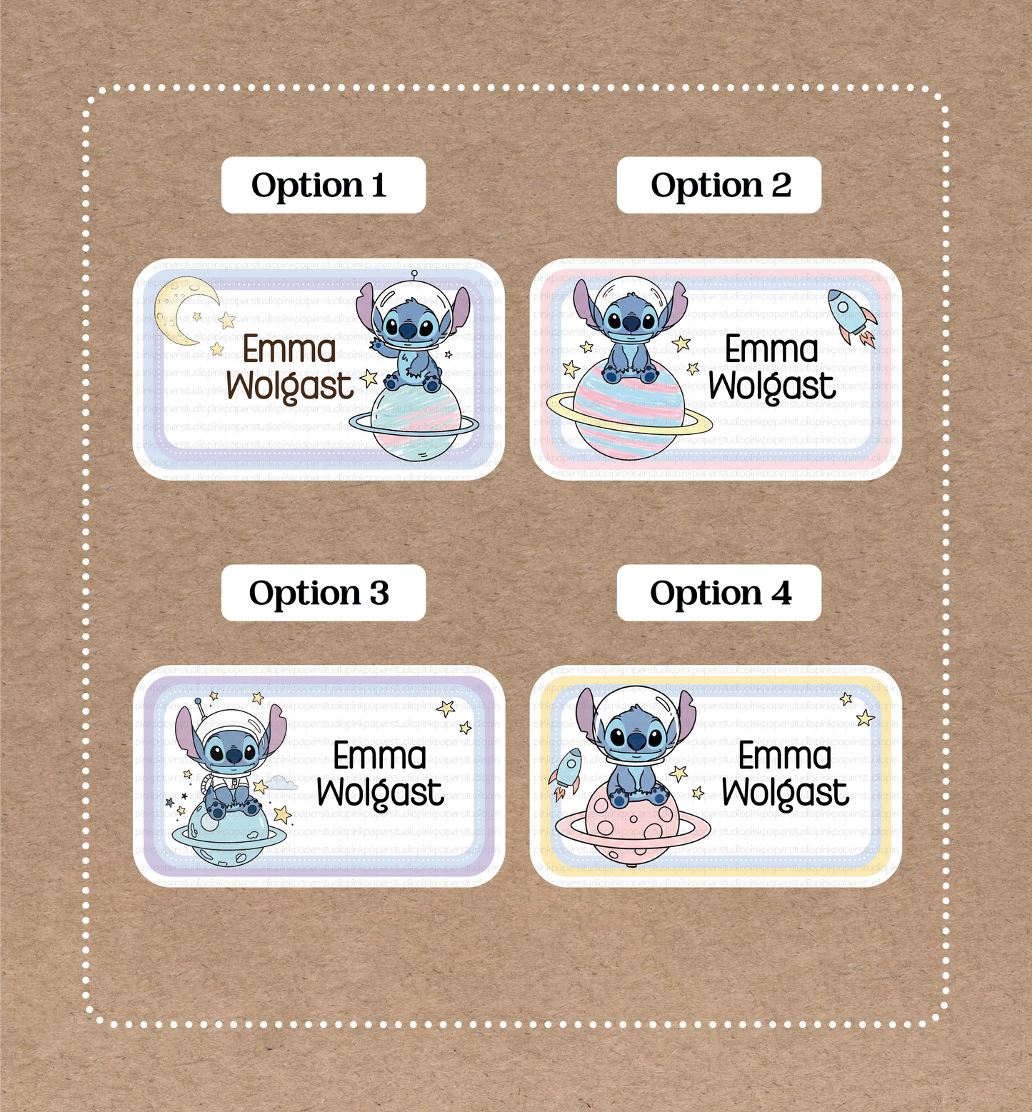 Sticker de Stitch • Etiquetas de Stitch • Set de 12 Stickers