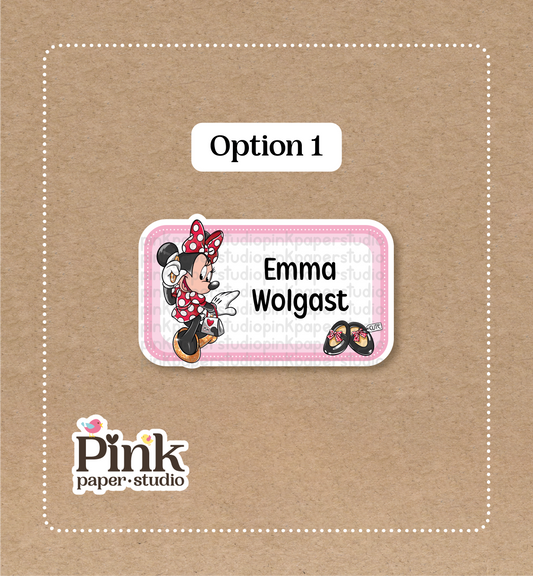 Minnie Mouse • Pegatinas de Minnie Mouse • Juego de 12 Pegatinas