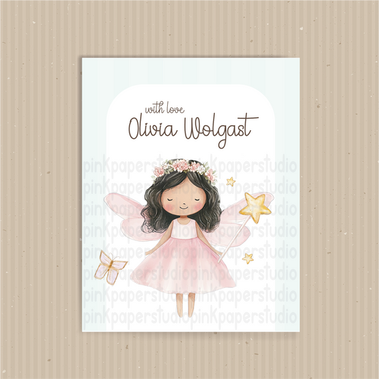 Hada Linda • Tarjetas de Contacto • Tarjetas de Contacto para Mamá • Set de 27 Tarjetas de Contacto para Niños