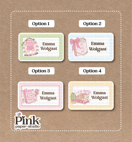 Coquette Books • Etiquetas de Coquette Books • Juego de 12 pegatinas