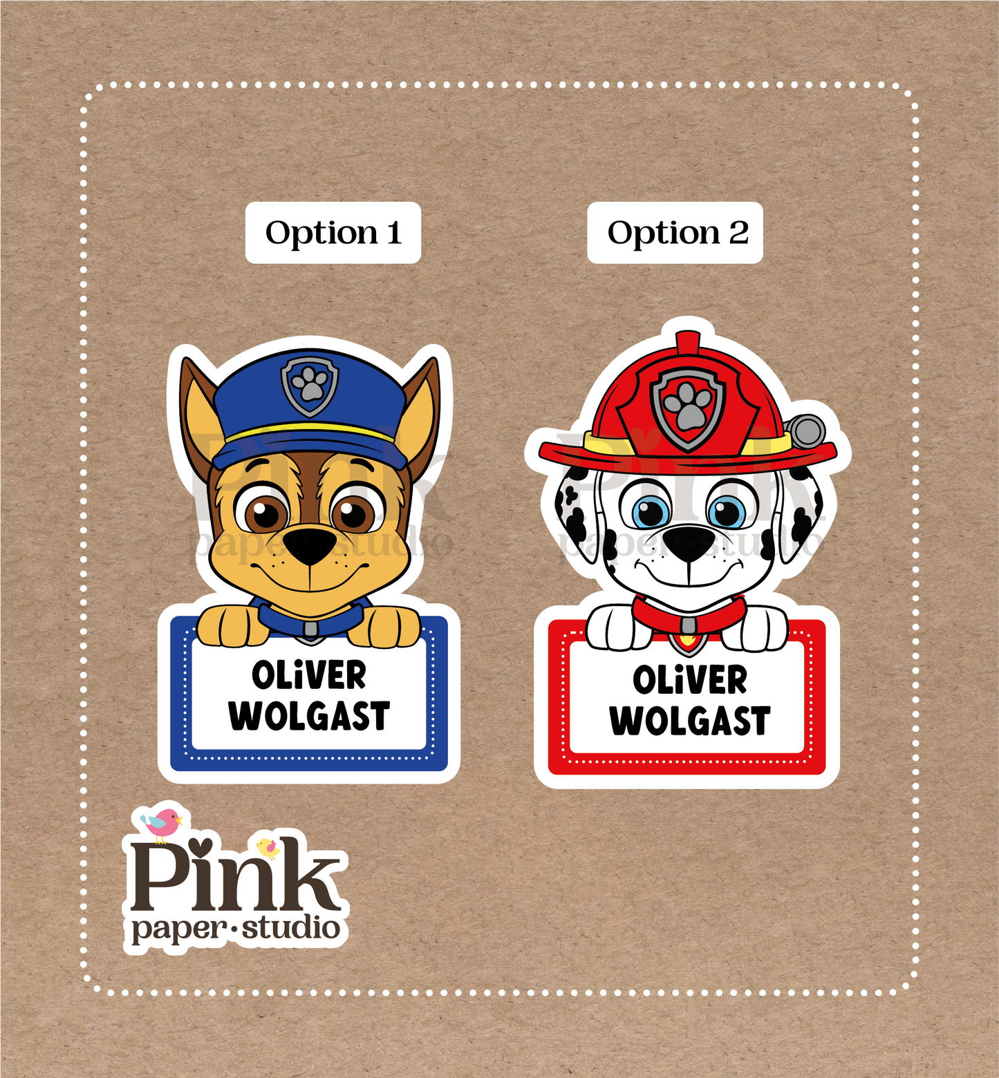 Patrulla Canina • Pegatinas de la Patrulla Canina • Set de 12 Pegatinas