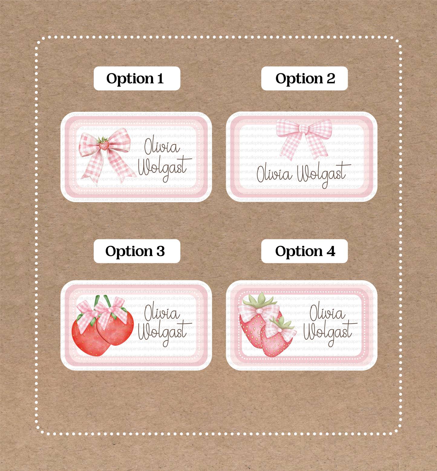 Pegatinas Coquette • Etiquetas Coquette de Fresa • Set de 12 Pegatinas