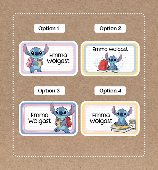 Stickers de Stitch • Etiquetas de Stitch • Set de 12 Stickers