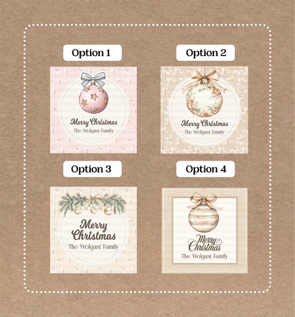 Etiquetas Navideñas • Set de 12 etiquetas