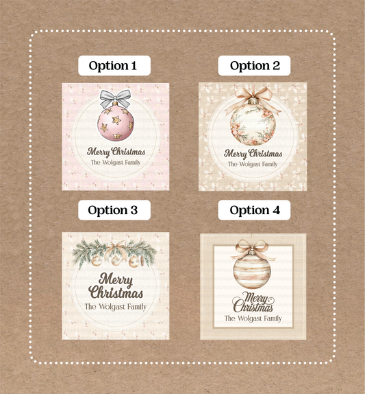 Etiquetas Navideñas • Set de 12 etiquetas