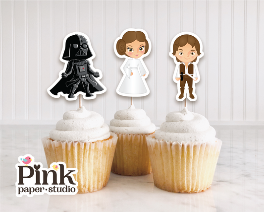 Decoración para cupcakes de Star Wars