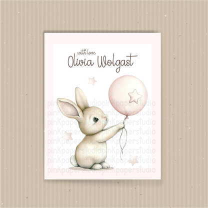 Conejo Lindo • Tarjetas de Presentación • Tarjetas de Presentación para Mamá • Set de 27 Tarjetas de Presentación para Niños