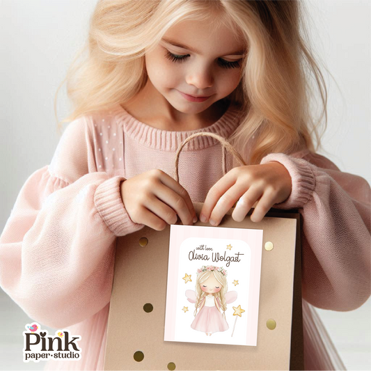 Hada Encantadora • Tarjetas de Presentación • Tarjetas de Presentación para Mamá • Set de 27 Tarjetas de Presentación para Niños