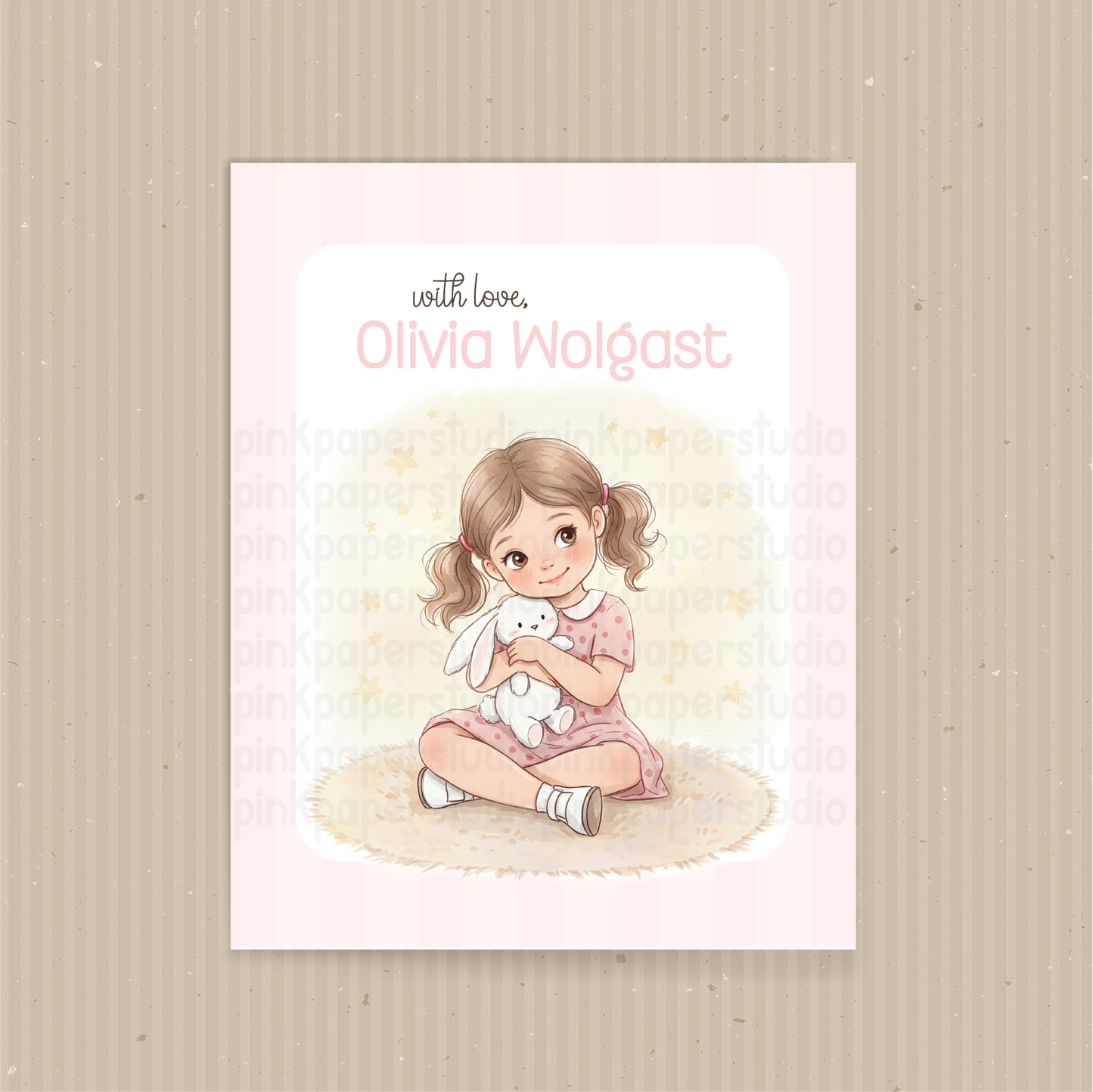 Niña Monísima • Tarjetas de Presentación • Tarjetas de Presentación para Mamá • Set de 27 Tarjetas de Presentación para Niños