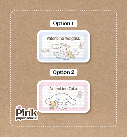 Rollo de Canela • Etiquetas para Rollos de Canela • Juego de 12 pegatinas