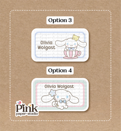 Rollo de Canela • Etiquetas para Rollo de Canela • Juego de 12 pegatinas