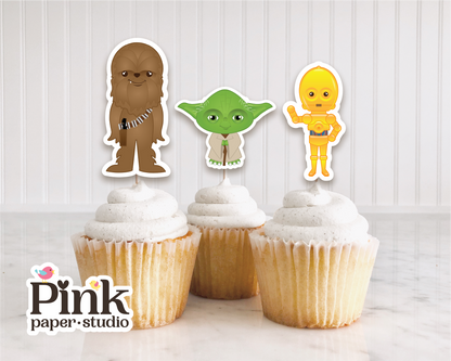 Decoración para cupcakes de Star Wars
