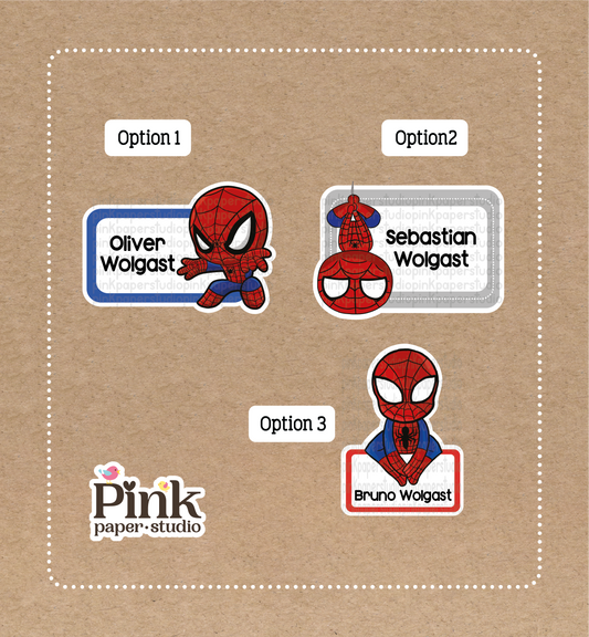 Spiderman • Spiderman Stickers • Set of 12 Stickers