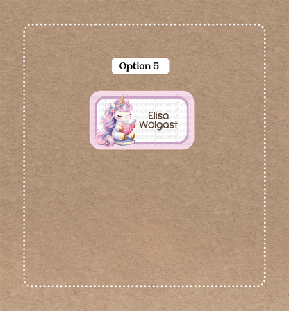 Unicornios • Pegatinas de unicornios • Juego de 12 pegatinas