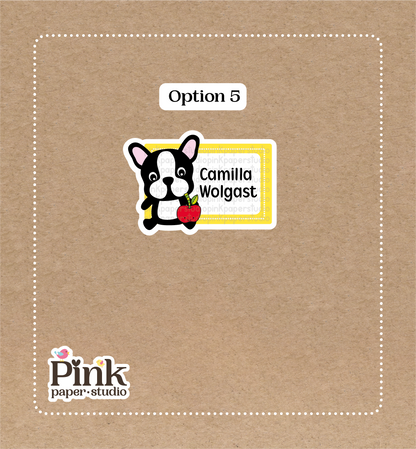 Bulldogs Bonitos • Etiquetas de Bulldogs • Set de 12 Pegatinas