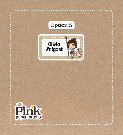 Pegatinas de Star Wars • Etiquetas de Star Wars • Pegatinas para la vuelta al cole • Juego de 12 pegatinas