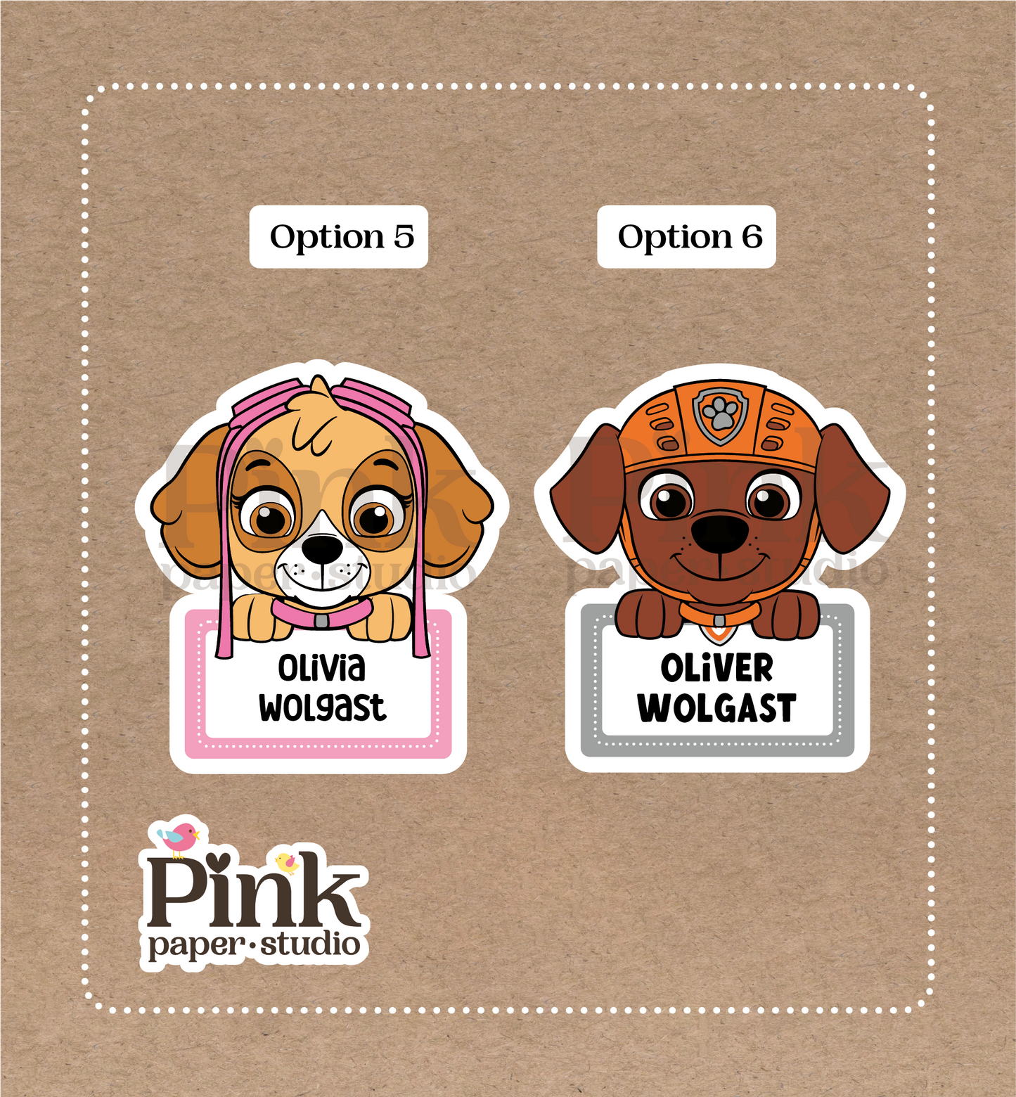 Patrulla Canina • Pegatinas de la Patrulla Canina • Set de 12 Pegatinas