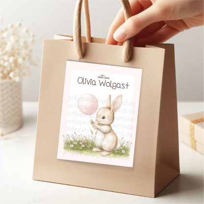 Conejito adorable • Tarjetas de presentación • Tarjetas de presentación para mamá • Set de 27 tarjetas de presentación para niños