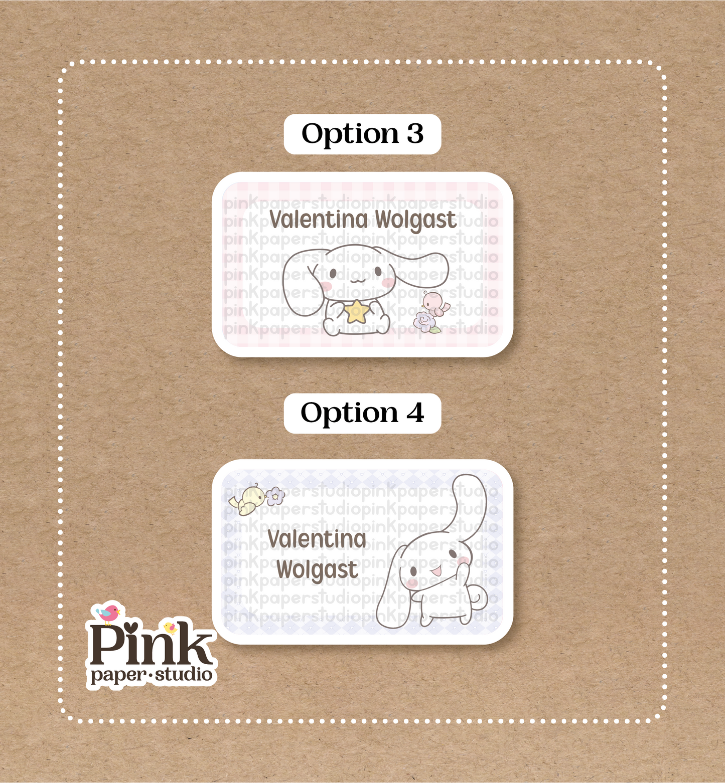 Rollo de Canela • Etiquetas para Rollos de Canela • Juego de 12 pegatinas