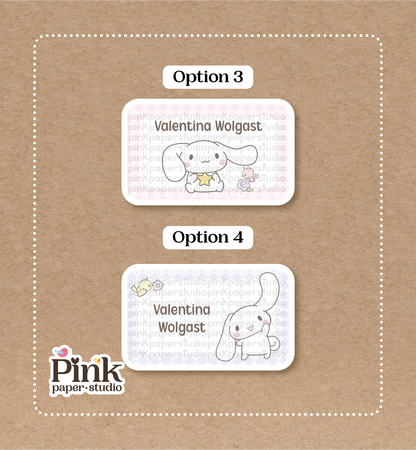 Rollo de Canela • Etiquetas para Rollos de Canela • Juego de 12 pegatinas