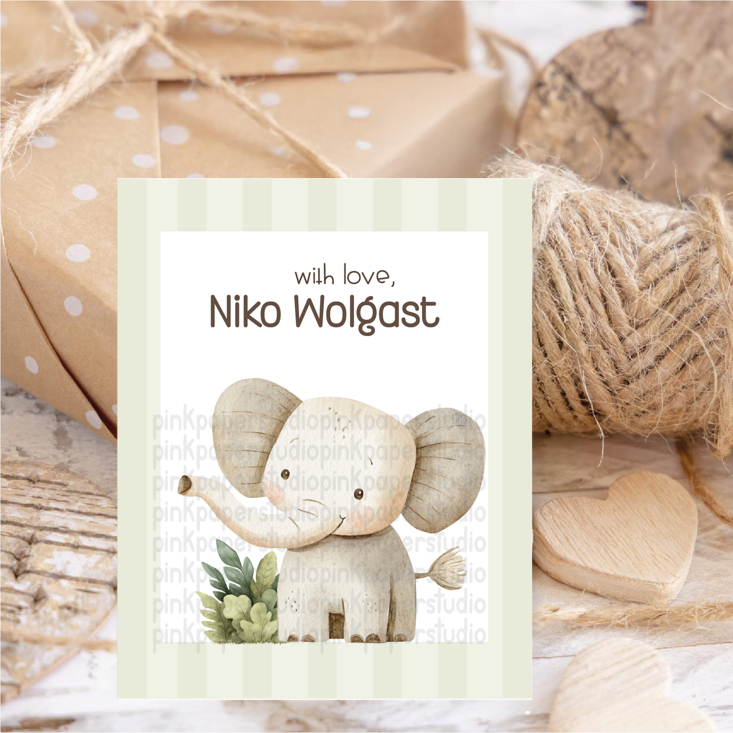 Lindo Elefante • Tarjetas de Llamada • Tarjetas de Llamada para Mamá • Set de 27 Tarjetas de Llamada para Niños