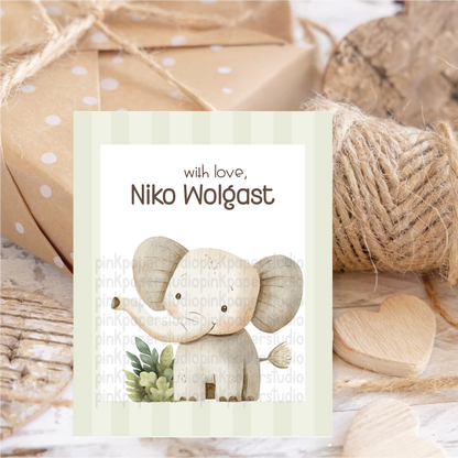 Lindo Elefante • Tarjetas de Llamada • Tarjetas de Llamada para Mamá • Set de 27 Tarjetas de Llamada para Niños
