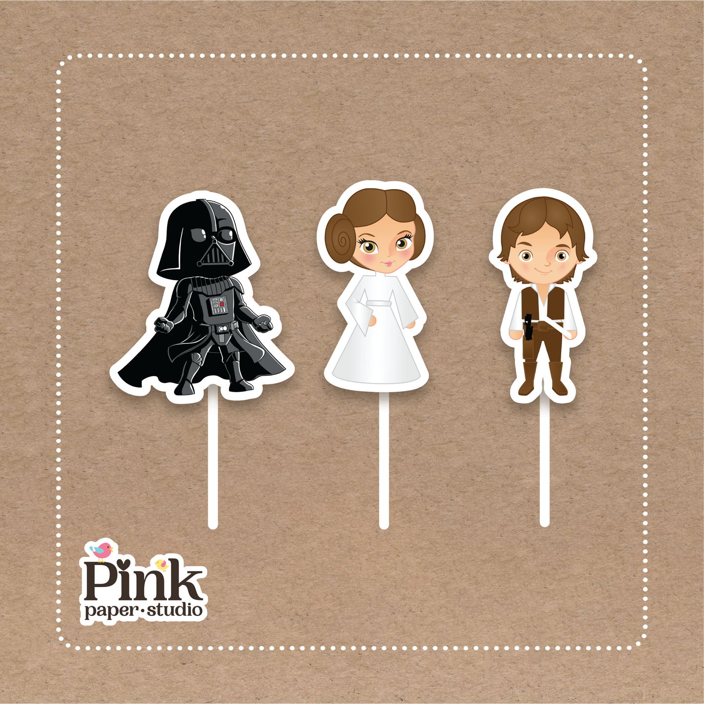 Decoración para cupcakes de Star Wars
