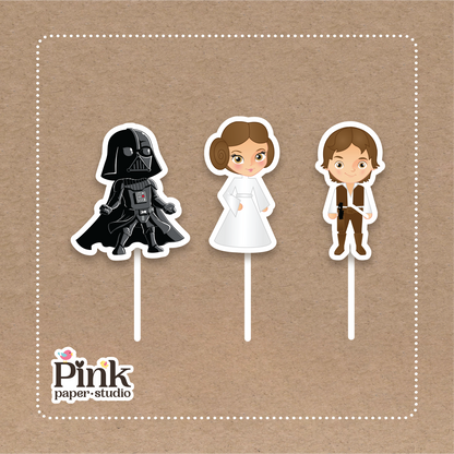 Decoración para cupcakes de Star Wars