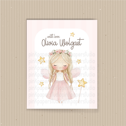 Hada Encantadora • Tarjetas de Presentación • Tarjetas de Presentación para Mamá • Set de 27 Tarjetas de Presentación para Niños