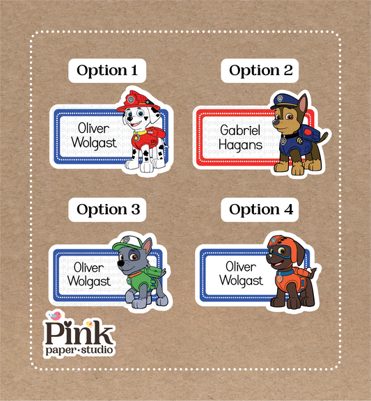 Patrulla Canina • Pegatinas de la Patrulla Canina • Set de 12 Pegatinas